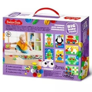 Мозаика для самых маленьких 39 элементов, 6 цветов