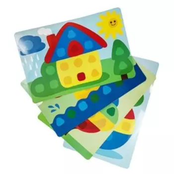 Мозаика для самых маленьких Baby Toys «Домик», 5 цветов, 31 элемент