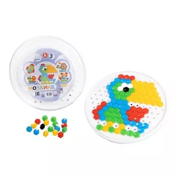 Мозаика круглая «Попугай», 113 элементов