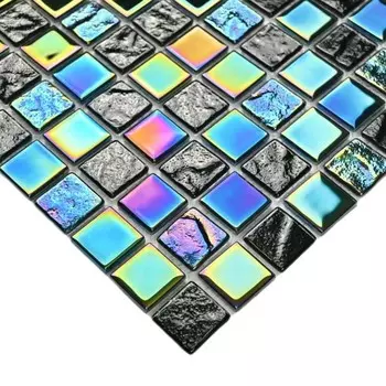 Мозаика стеклянная Bonaparte Bondi black-25, 300x300x4 мм