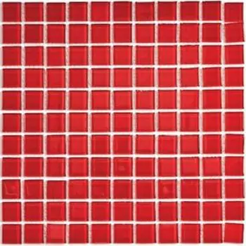Мозаика стеклянная Bonaparte, Red glass 300х300х4 мм