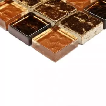 Мозаика стеклянная с камнем Bonaparte, Antik-2 300х300х8 мм