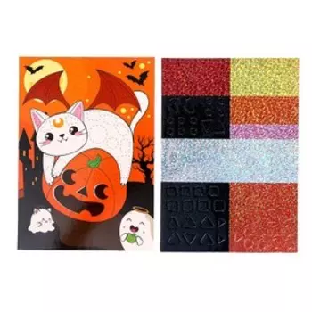 Аппликация стикерами форменная «Кот», набор для творчества