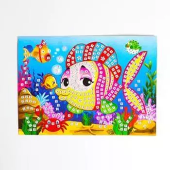 Мозаика стикерная «Рыбка красавица» блестки, стразы