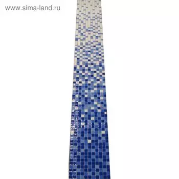 Мозаика вид растяжки Bonaparte, Jump blue №1 2400х300х4 мм комплект из 8 шт.