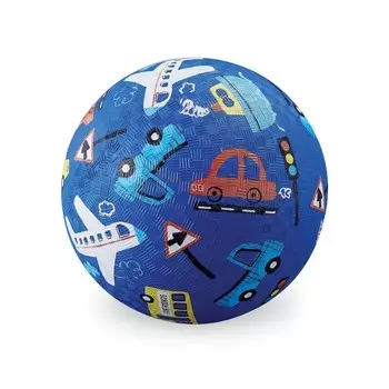 Мяч Crocodile Creek «Транспорт», 18 см