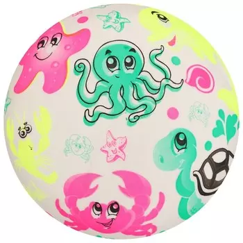 Мяч детский «Водный мир», d=22 см, 60 г, цвет МИКС