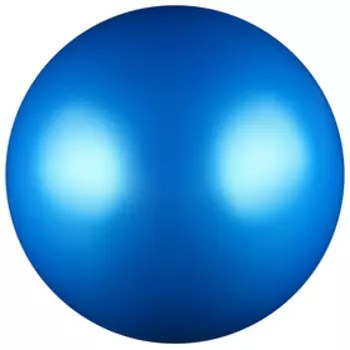 Мяч для художественной гимнастики, силикон, металлик, 15 см 300 г, AB2803, цвет синий