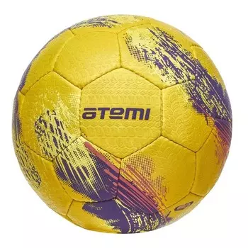 Мяч футбольный Atemi GALAXY, резина, желт/фиоле/роз, размер 5, р/ш, окруж 68-70