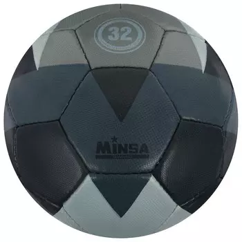 Мяч футзальный MINSA, размер 4, 32 панели, PU, ручная сшивка, бутиловая камера, 400 г