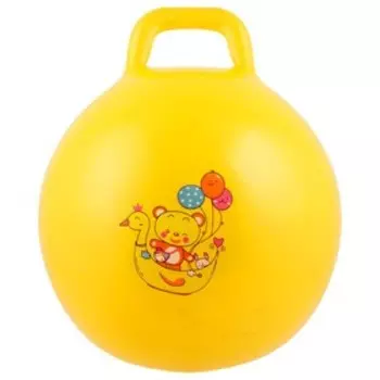 Мяч - прыгун с ручкой ZABIAKA, d=45 см, МИКС