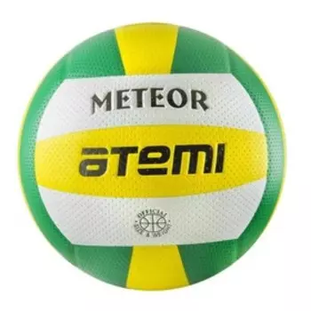 Мяч волейбольный Atemi METEOR, синтетическая кожа PVC, 18 панелей, клееный, окружность 65-67 см