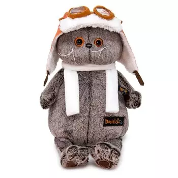 Мягкая игрушка «Басик в шлеме и шарфе», 19 см