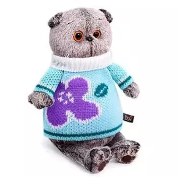 Мягкая игрушка «Басик» в весеннем свитере, 19 см