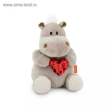 Мягкая игрушка «Бегемот: Пламенное сердце», 20 см