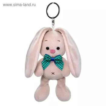Детский брелок «Зайка Ми с голубым бантиком», мягкий, 14 см
