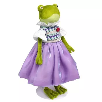 Мягкая игрушка «Лягушка Джейн Кваковская», в комплекте с жаккардовым жилетом, 24 см