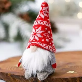 Новогодняя мягкая игрушка «Очаровательный гномик», на новый год