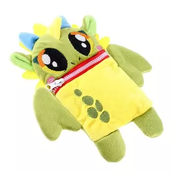 Мягкая игрушка-конфетница «Дракон Зубастик», зелёная