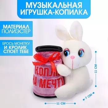 Мягкая игрушка-копилка «Коплю на мечту» МИКС