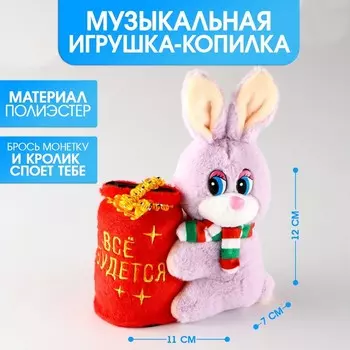 Мягкая игрушка-копилка «Всё сбудется» МИКС