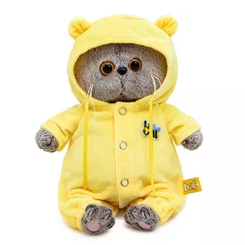 Мягкая игрушка «Кот Басик BABY» 20 см, в кигуруми с пчёлкой