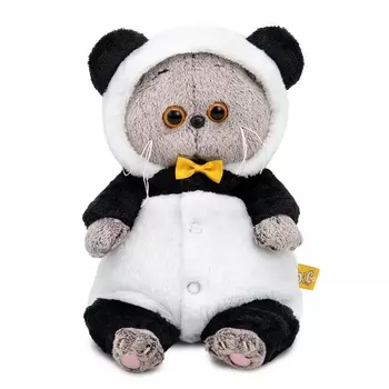 Мягкая игрушка «Кот Басик BABY» в кигуруми «Панда», 20 см