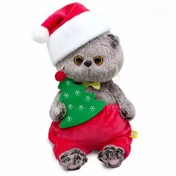 Мягкая игрушка «Кот Басик BABY», в новогоднем костюмчике, 20 см