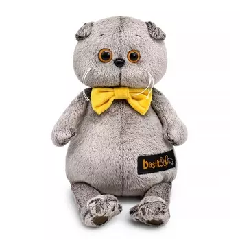 Мягкая игрушка «Кот Басик в галстуке - бабочке», 19 см
