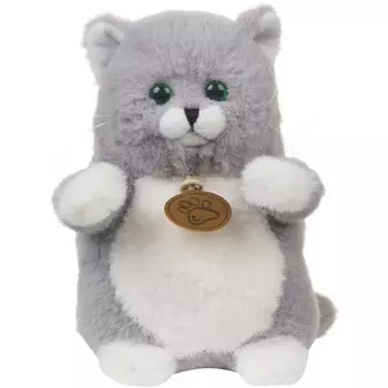 Мягкая игрушка «Кот толстый», цвет серый, 20 см