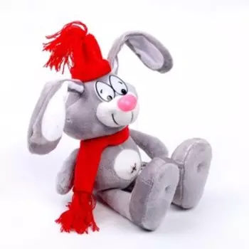 Мягкая игрушка «Кролик в шапочке», стоит, 25 см