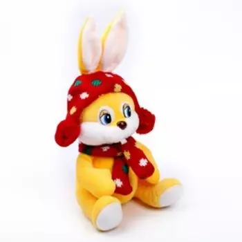 Мягкая игрушка «Кролик в ушанке»