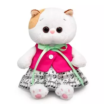 Мягкая игрушка «Кошечка Ли-Ли Baby в юбке и малиновом жилете», 20 см