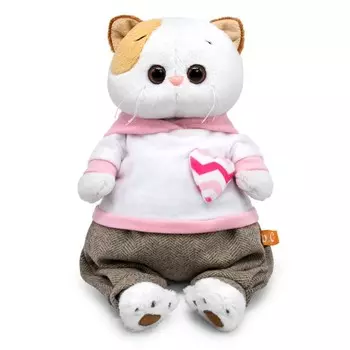 Мягкая игрушка «Ли-Ли», в худи с сердечком и штанах, 24 см