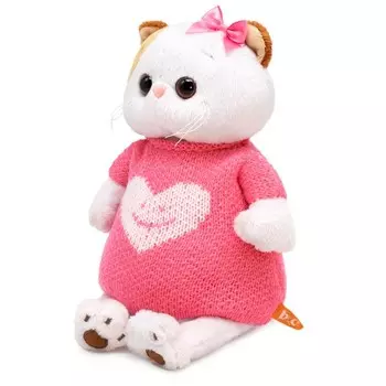 Мягкая игрушка «Ли-Ли», в вязаном платье с сердцем», 24 см