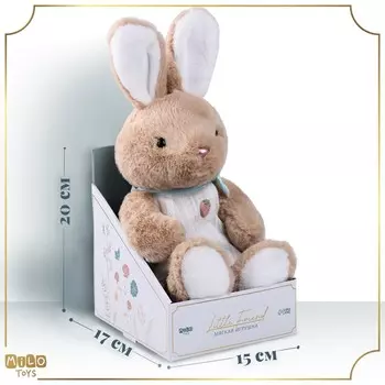 Мягкая игрушка "Little Friend", зайка в платье, цвет микс