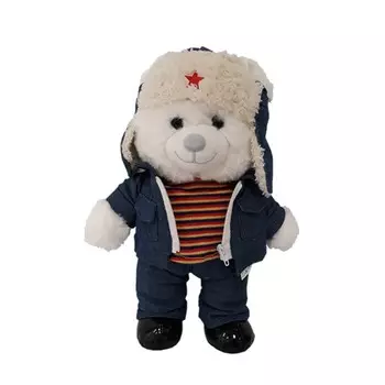 Мягкая игрушка «Медведь болельщик», 30 см, Softoy