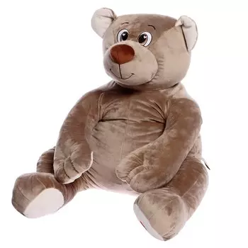 Мягкая игрушка «Медведь Лари», 85 см, цвет бежево-серый