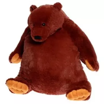 Мягкая игрушка «Медведь лежачий», цвет темно-коричневый, 90 см