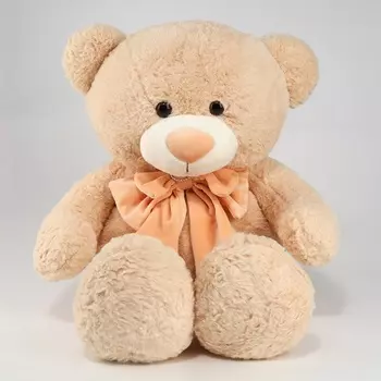 Мягкая игрушка «Медведь», с бантом, 80 см, бежевый