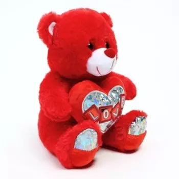 Мягкая игрушка «Медведь с сердцем», 25 см, цвета МИКС