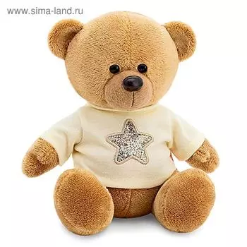 Мягкая игрушка «Медведь Топтыжкин» звезда, цвет коричневый 25 см