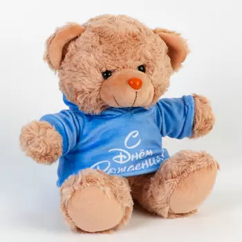 Мягкая игрушка Мишка «С днём рождения»