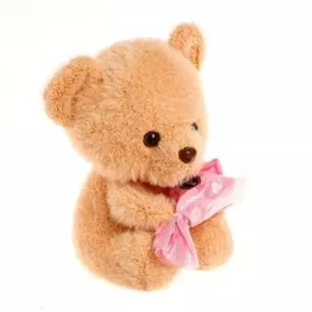 Мягкая игрушка «Мишутка с розой», цвет МИКС