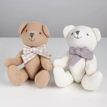 Мягкая игрушка «Мишутка», вязаный, цвета МИКС