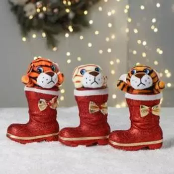 Мягкая игрушка «Модный тигрёнок», МИКС, 15 см