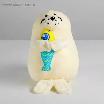 Мягкая игрушка «Нерпа с рыбкой», МИКС