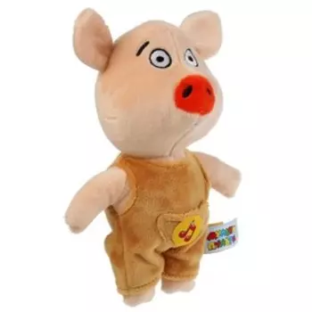 Мягкая игрушка «Оранжевая корова. Поросенок Коля», 17 см, музыкальный чип