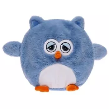 Мягкая игрушка + плед «Сова» голубая, 30 см