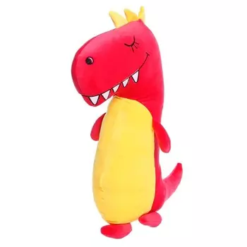 Мягкая игрушка-подушка «Тираннозавр Axe», 60 см, цвет коралловый